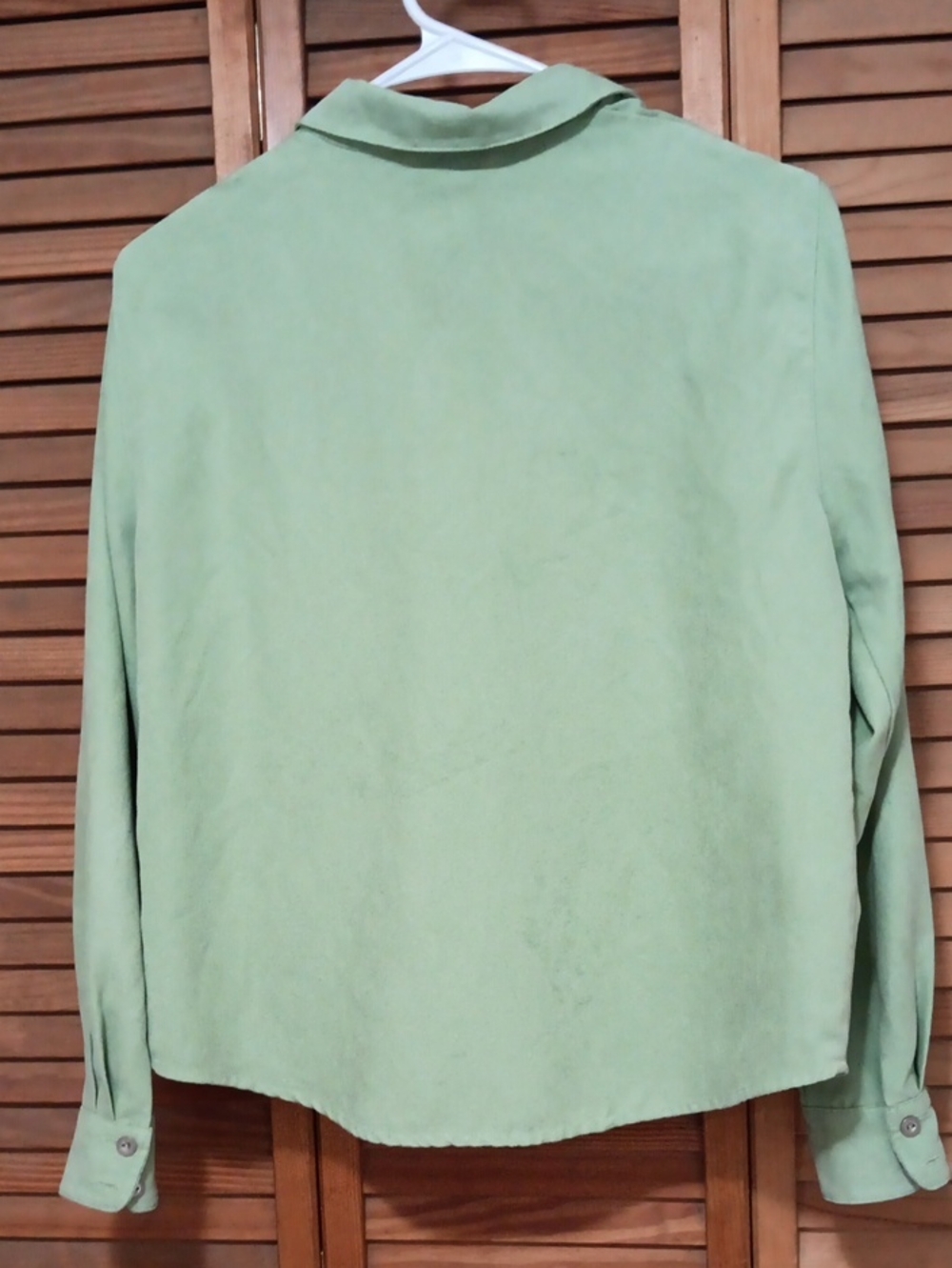 Alfred Dunner Sage Green Casual Button-Down Shirt EUC - Picture 4 of 4
